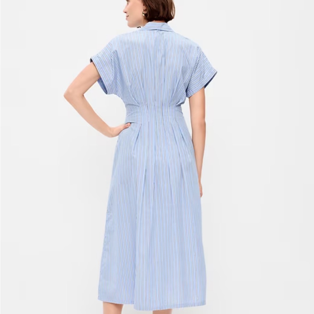 NEW! Striped Midi Shirt Dress | Old Navy | Women’s size medium | NWT - Picture 2 of 6